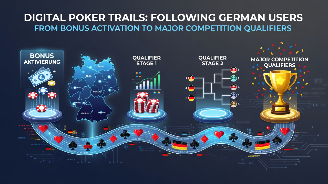 Digitale Verfolgung deutscher Poker-Nutzer von der Bonusaktivierung bis zu Turnierqualifikationen