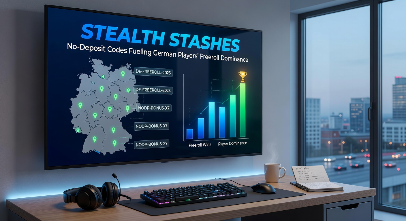 Grafik zeigt Wachstum von No-Deposit-Codes und Freeroll-Platzierungen deutscher Spieler seit 2025
