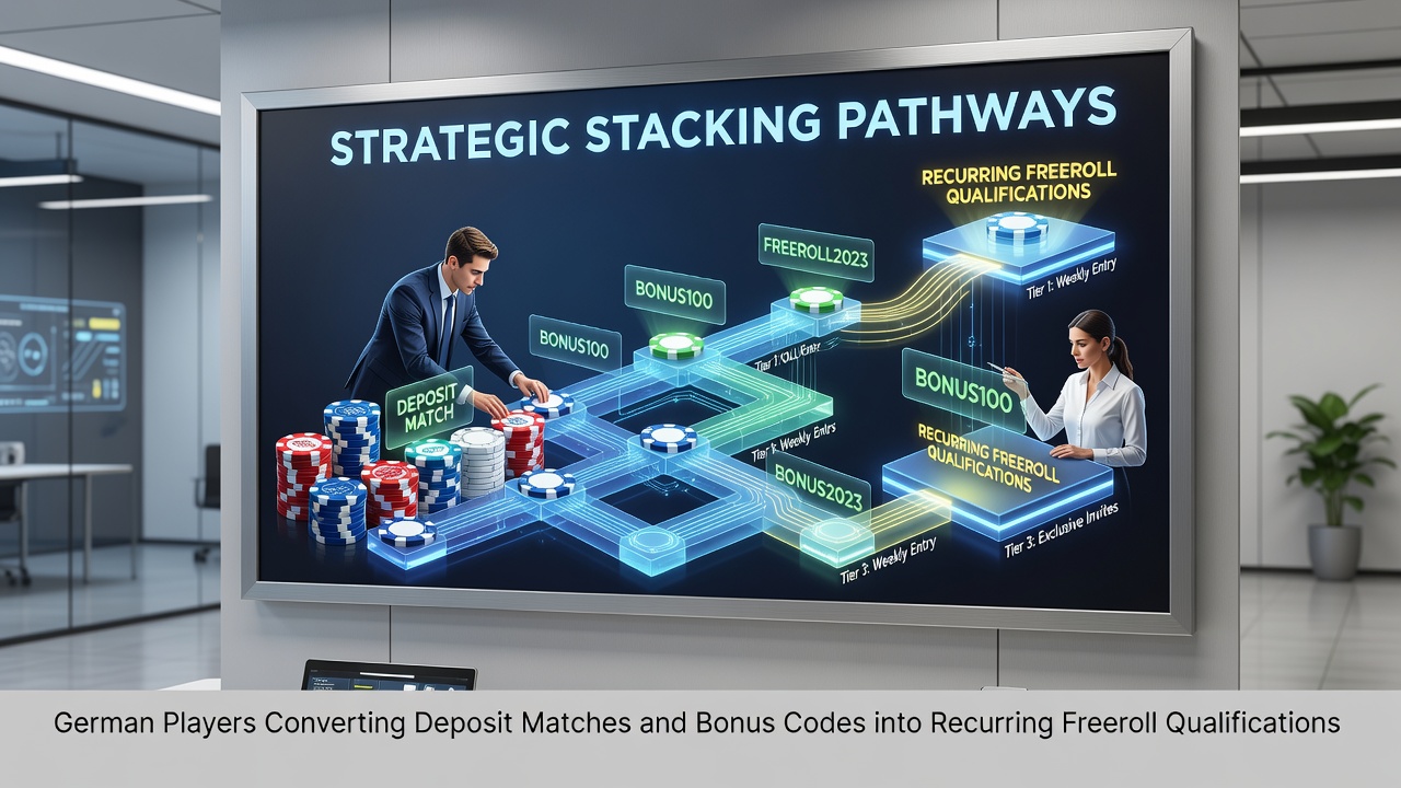 Deutsche Poker-Spieler nutzen strategische Bonus-Stapelpfade für Freeroll-Qualifikationen auf regulierten Plattformen