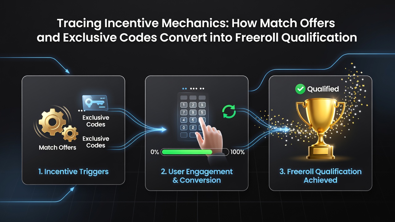 Illustration der Umwandlung von Codes in Freeroll-Qualifikationen